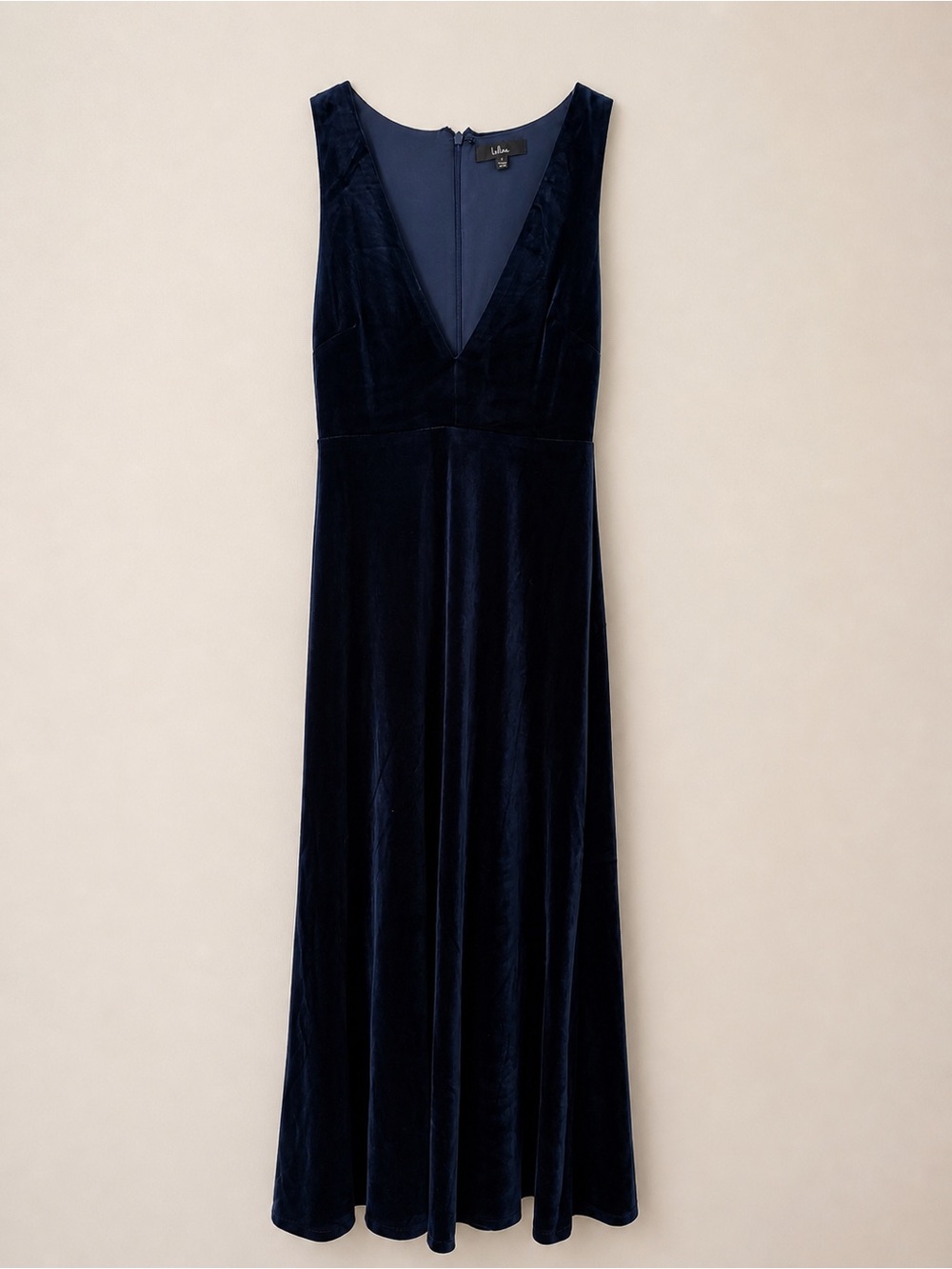 Lulu’s Velvet V-Neck Dress